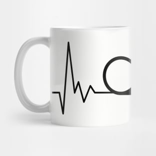 Heartbeat music design Mug